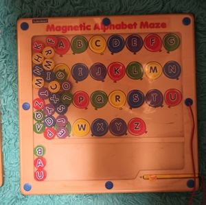 Vintage magnetic alphabet toy